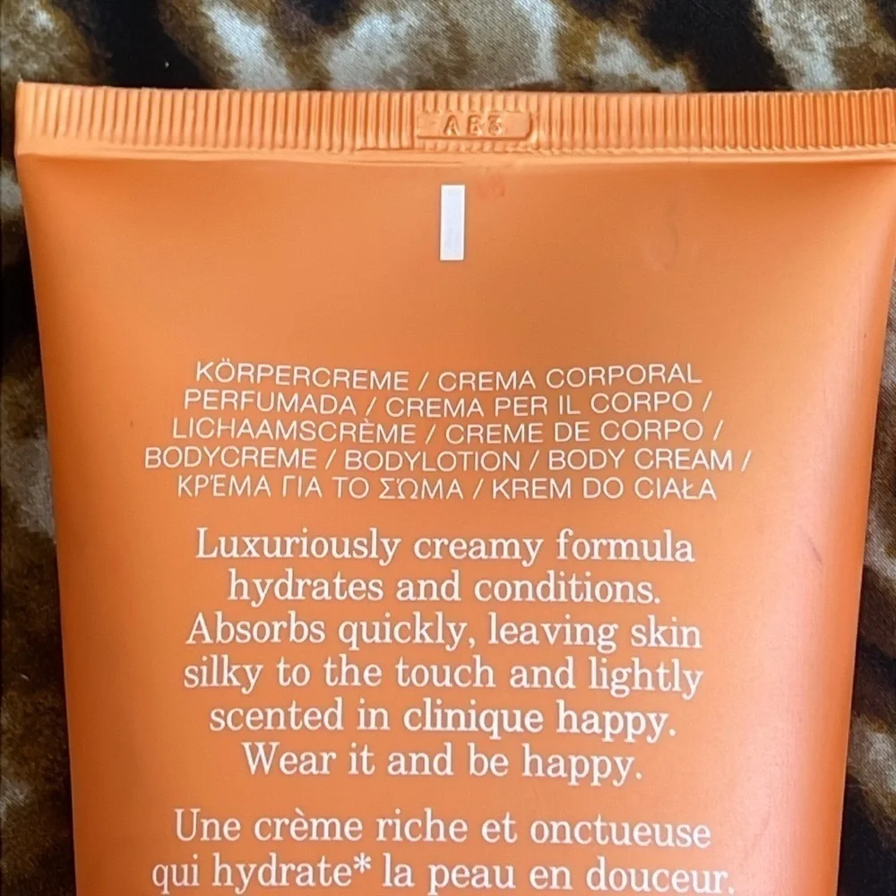 Brand New Clinique Happy Body Cream Rich Moisturizer Citrus Floral 6.7 Fl Oz